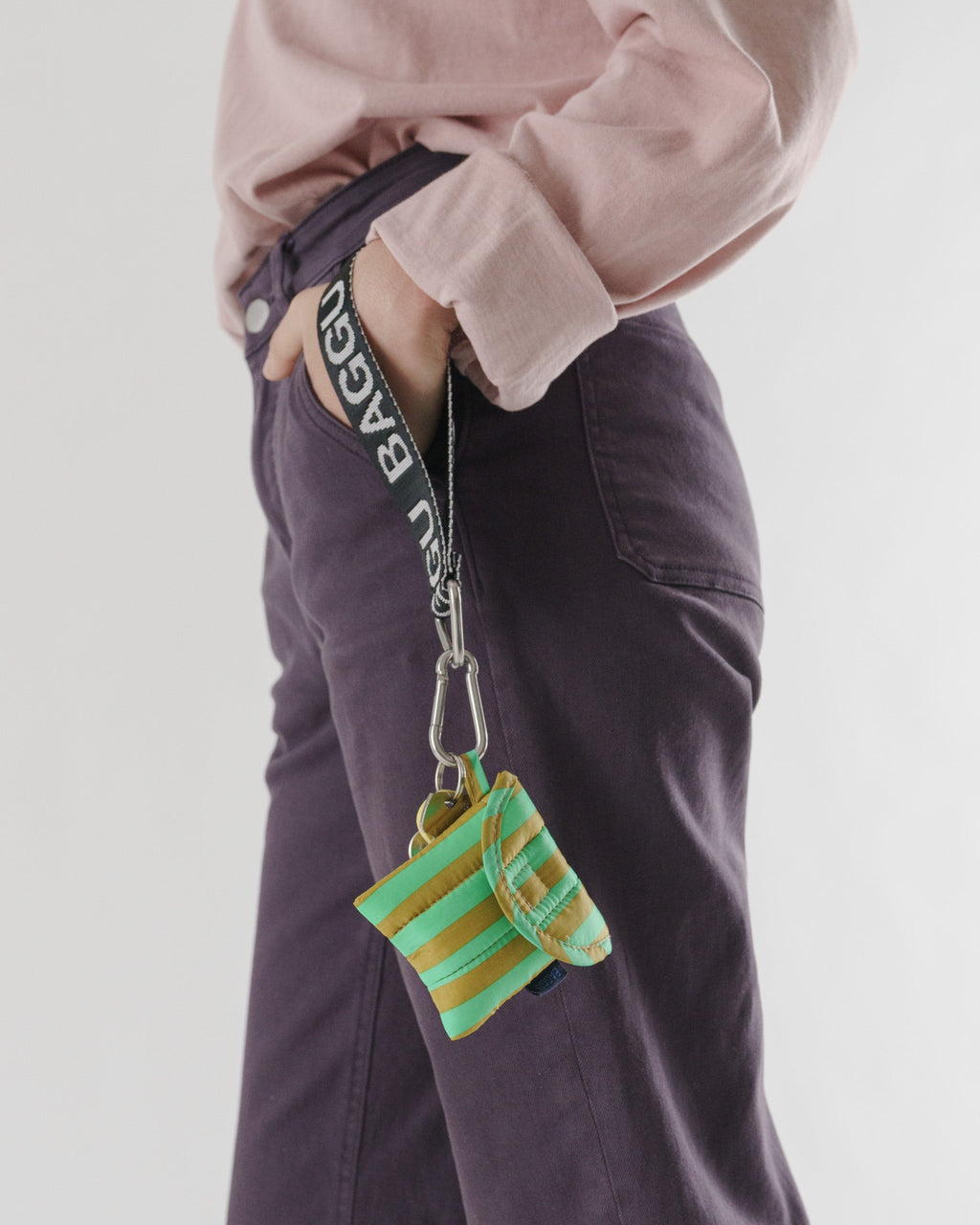 Puffy Earbuds Case - Lawn Stripe