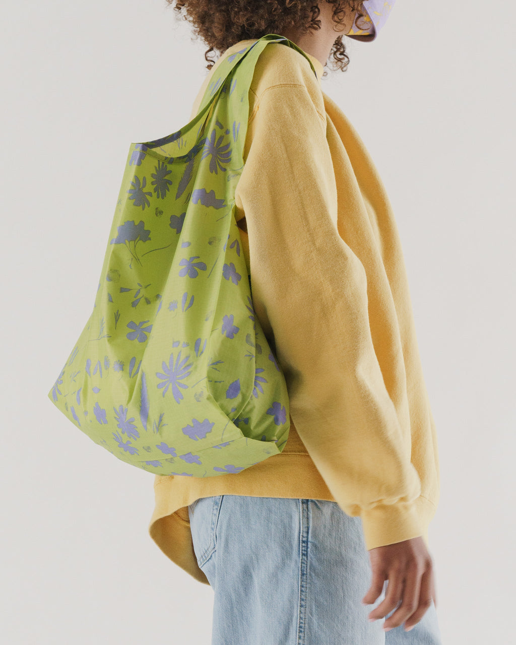 Standard Baggu - Lime Floral Sun Print
