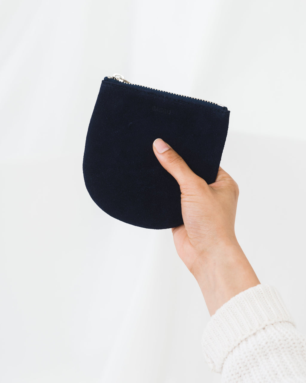 Small U Pouch - Midnight Suede