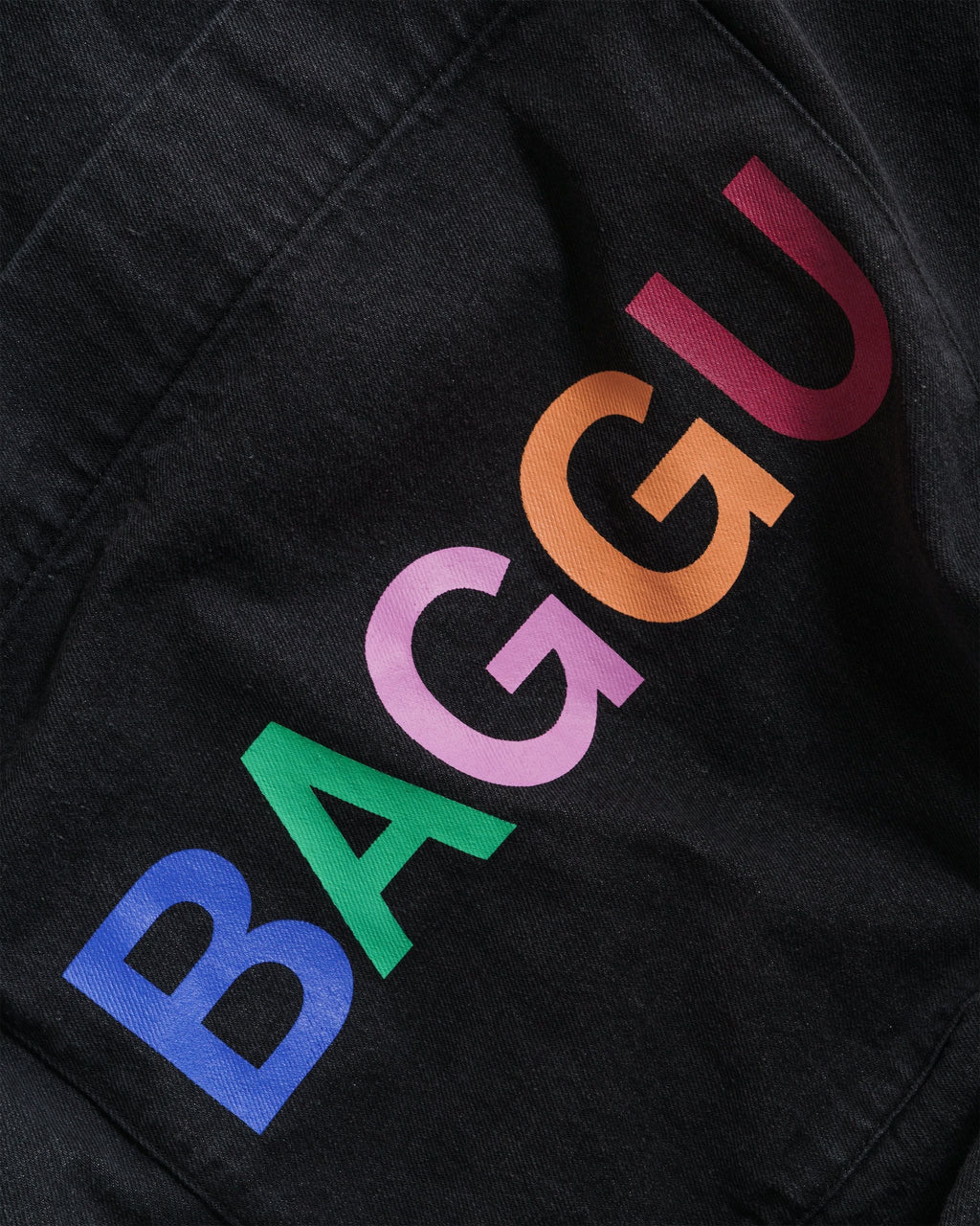 Giant Pocket Tote - Washed Logo Black