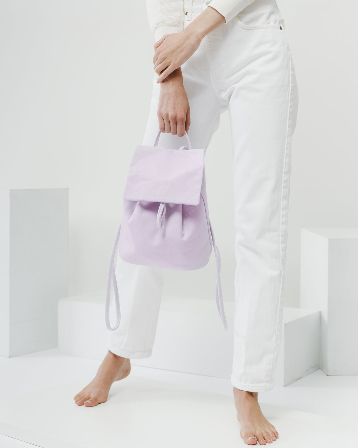 Canvas Mini Backpack - Lilac