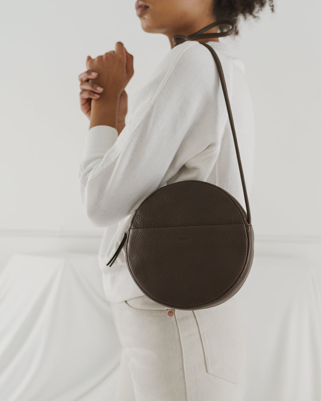 Soft Circle Purse - Chocolate