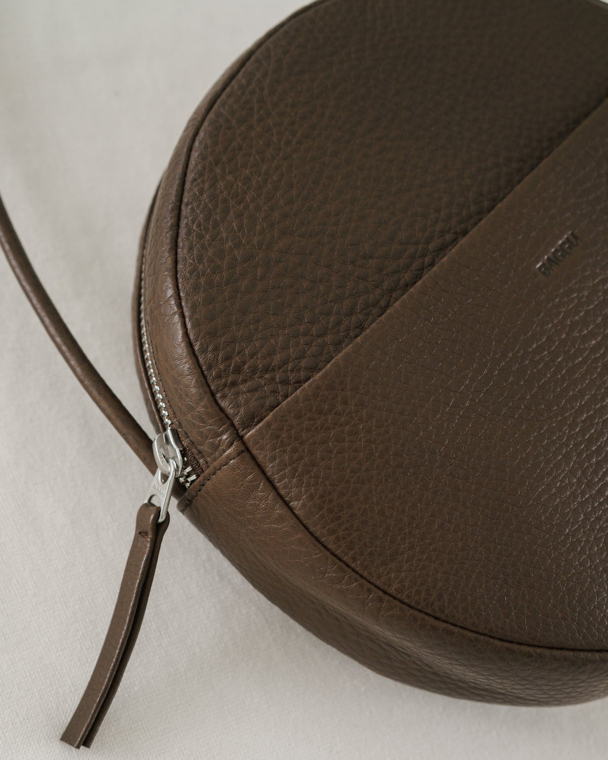 Soft Circle Purse - Chocolate