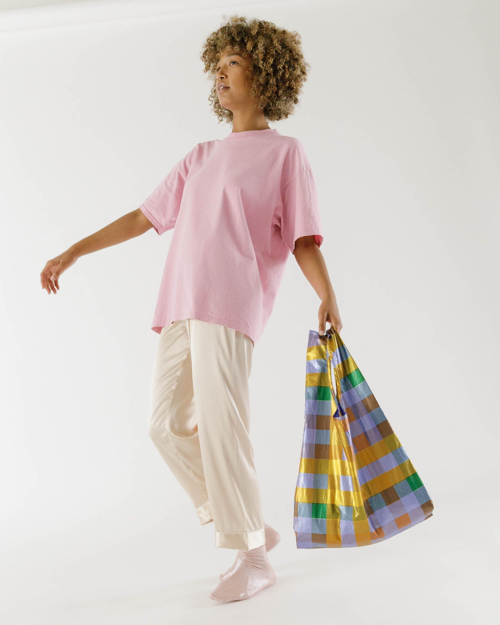 Standard Baggu - Madras Metallic