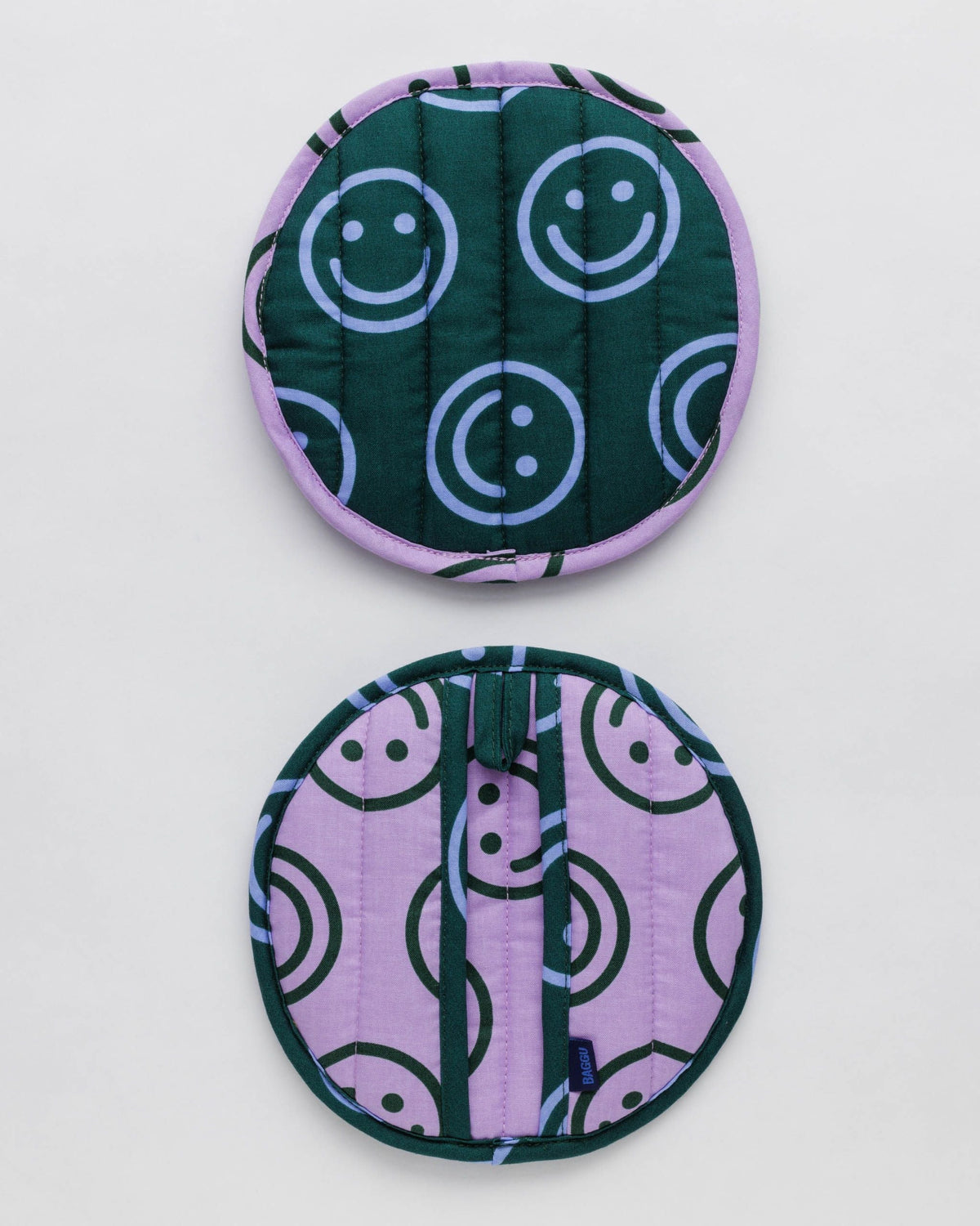 Pot Holder Set of 2 - Lavender Forest Happy