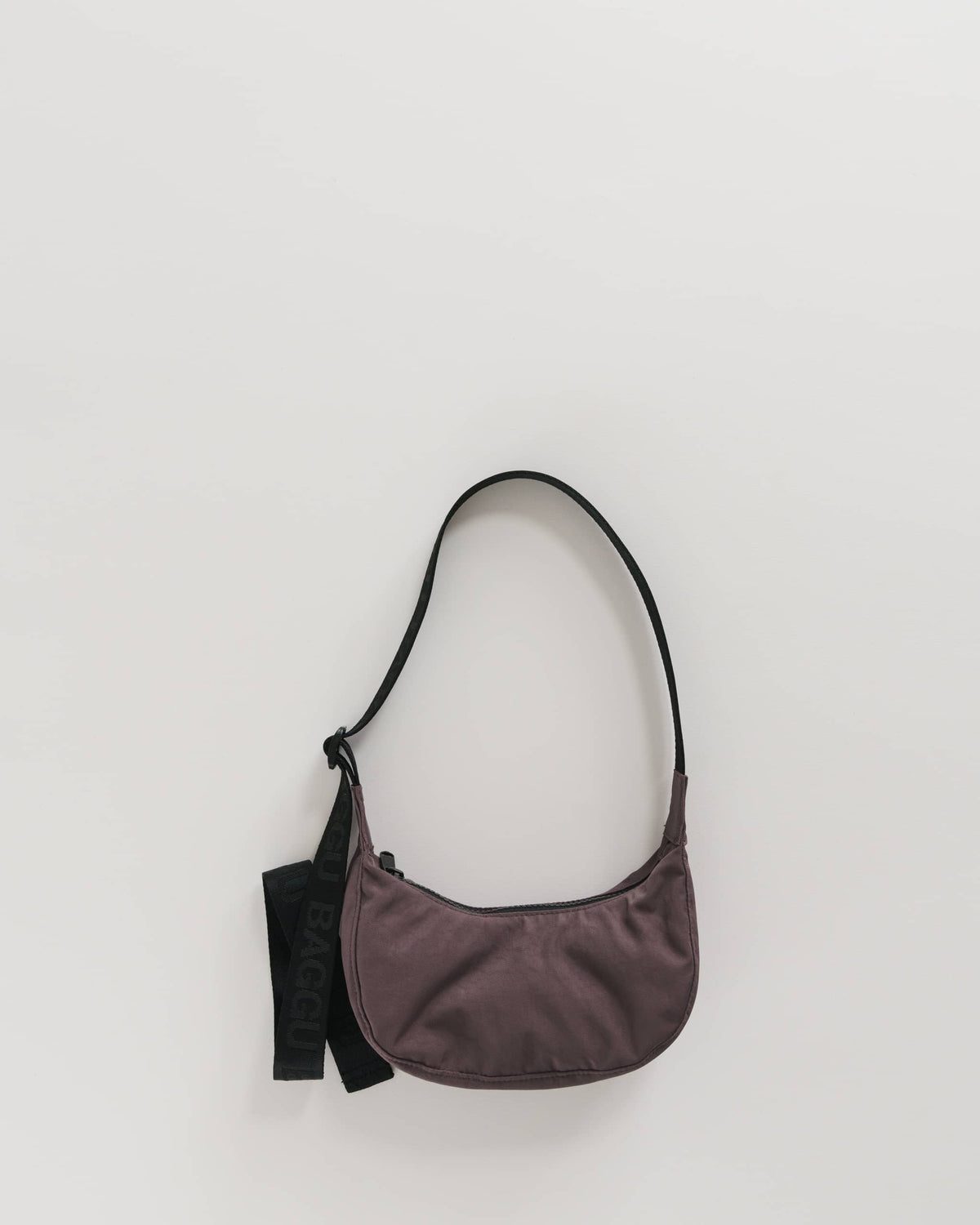 Mini Nylon Crescent Bag - Peppercorn