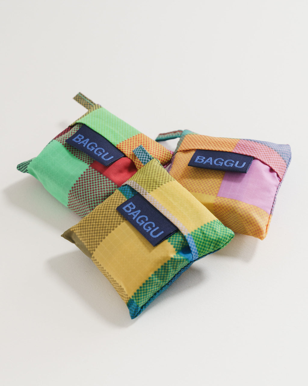 Wine Baggu Set of 3 - Madras Mix