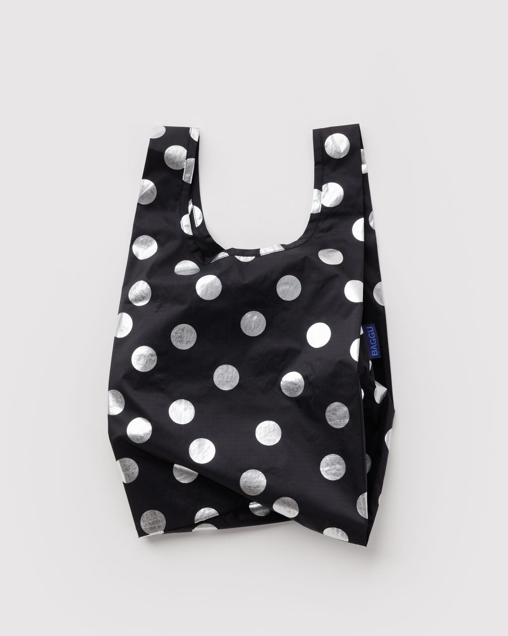 Baby Baggu - Silver Metallic Polka Dot