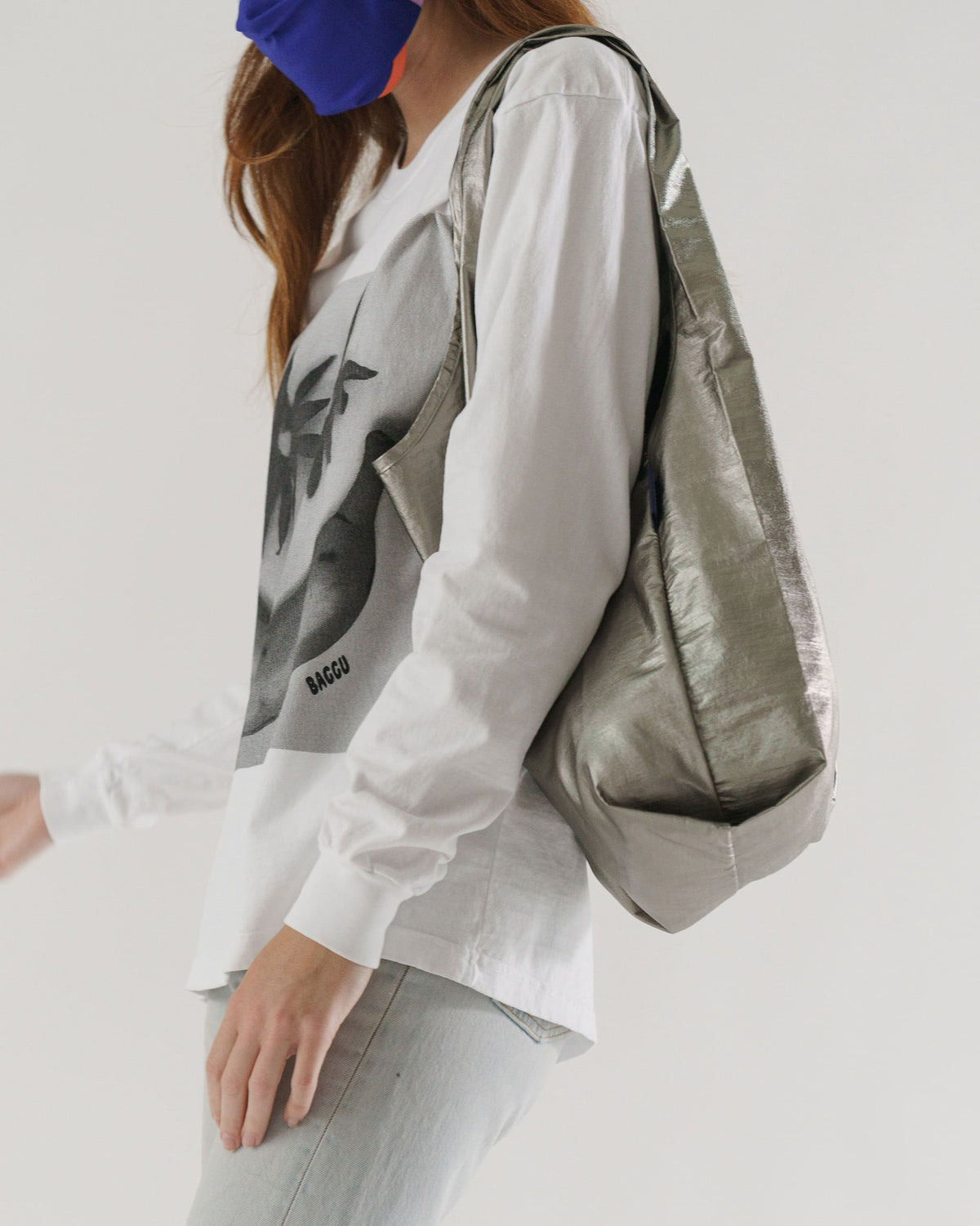Standard Baggu - Metallic-Pewter