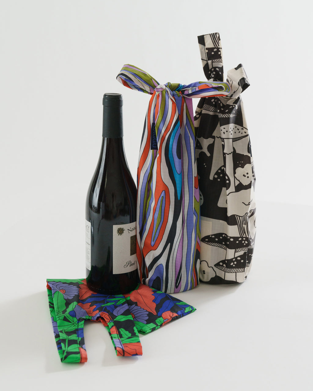 Wine Baggu Set of 3 - Forest Floor