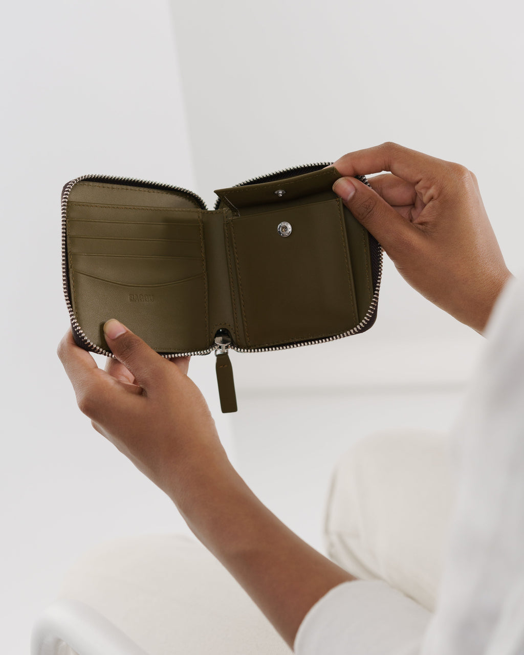 Square Wallet - Kelp