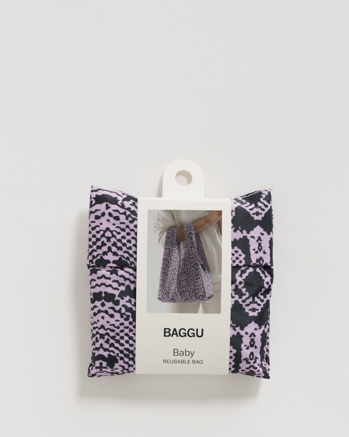 Baby Baggu - Pink Snakeskin