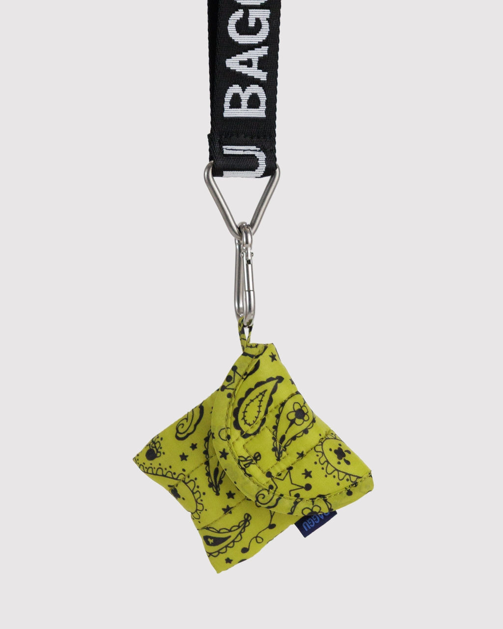 Puffy Earbuds Case - Chartreuse Paisley