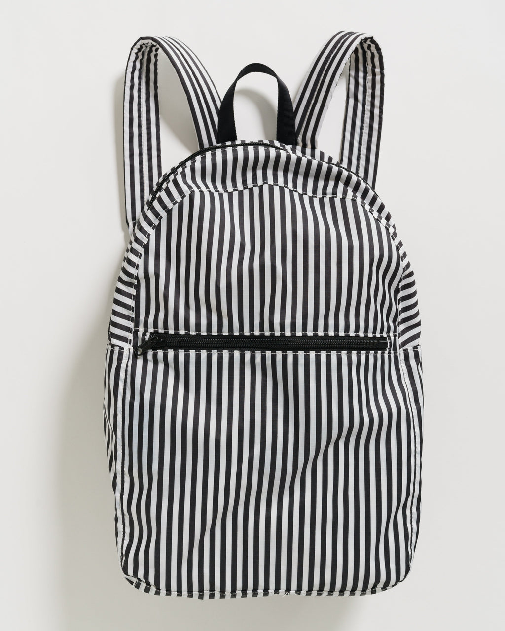 Packable Backpack - Black and White Stripe
