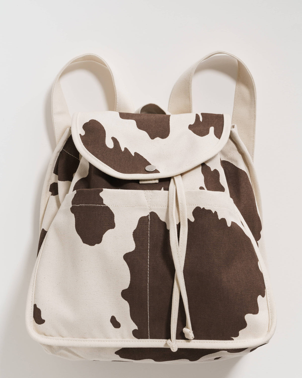 Drawstring Backpack - Brown Cow