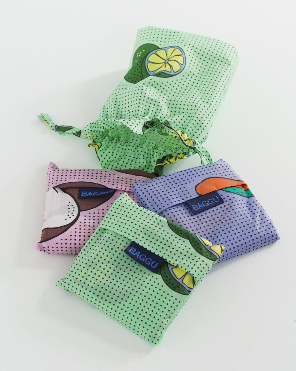 Standard Baggu Set of 3 - Tropical Fruit &nbsp;