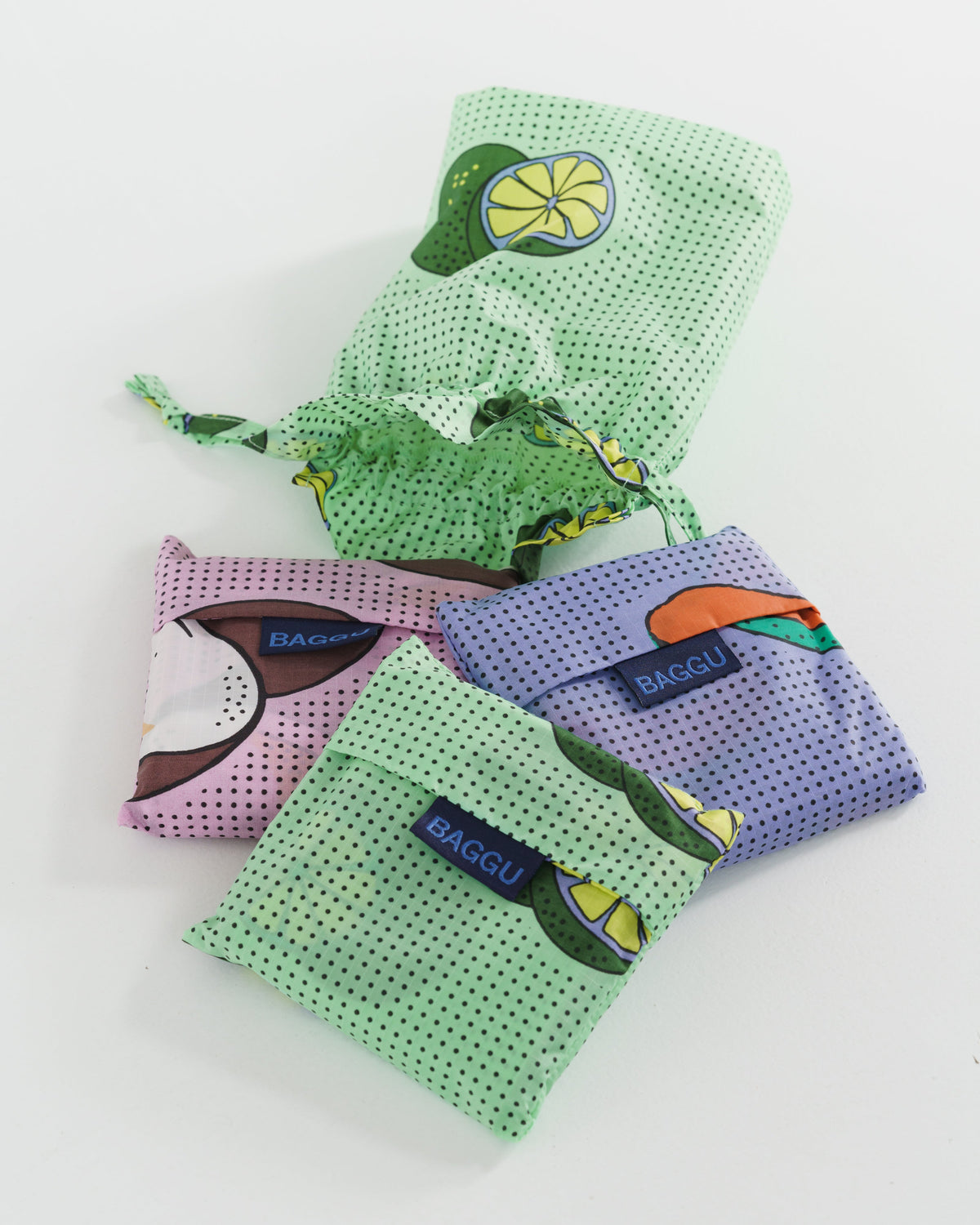 Standard Baggu Set of 3 - Tropical Fruit &nbsp;