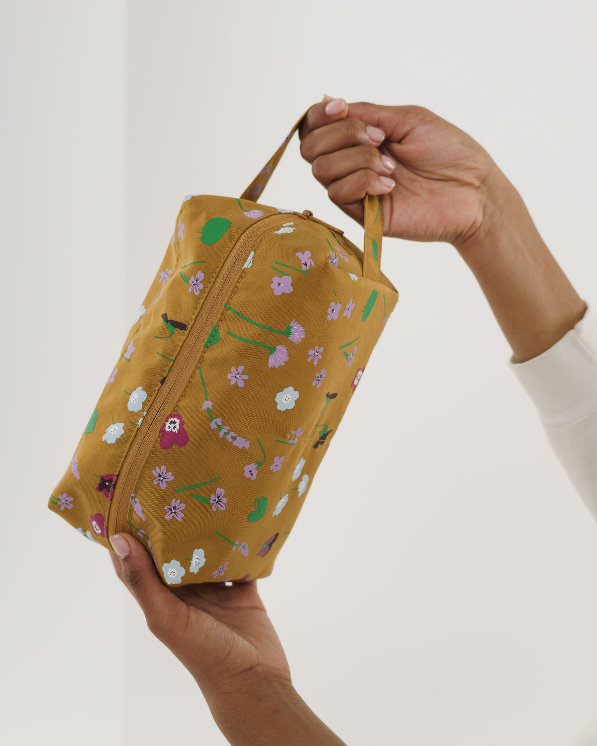 Dopp Kit - Camel Wildflowers