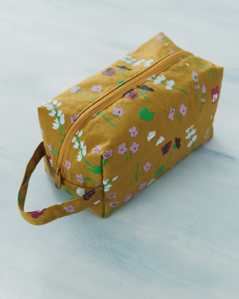 Dopp Kit - Camel Wildflowers