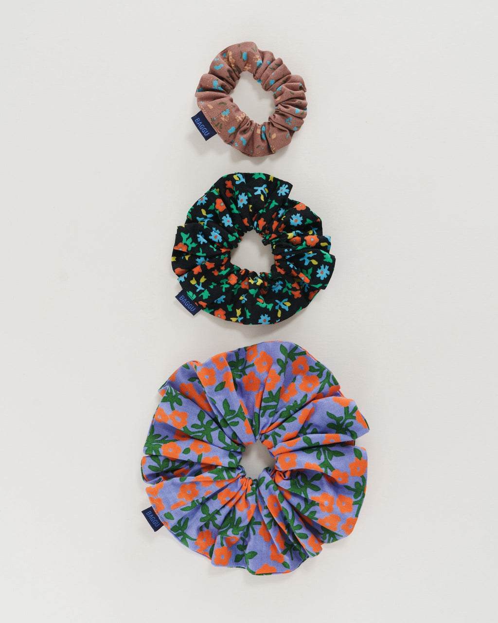 Scrunchie Set of 3 - Calico Florals