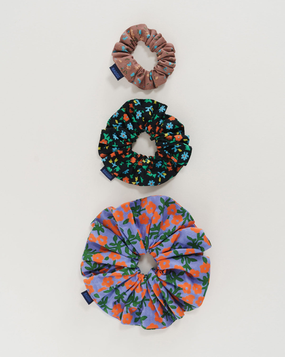 Scrunchie Set of 3 - Calico Florals