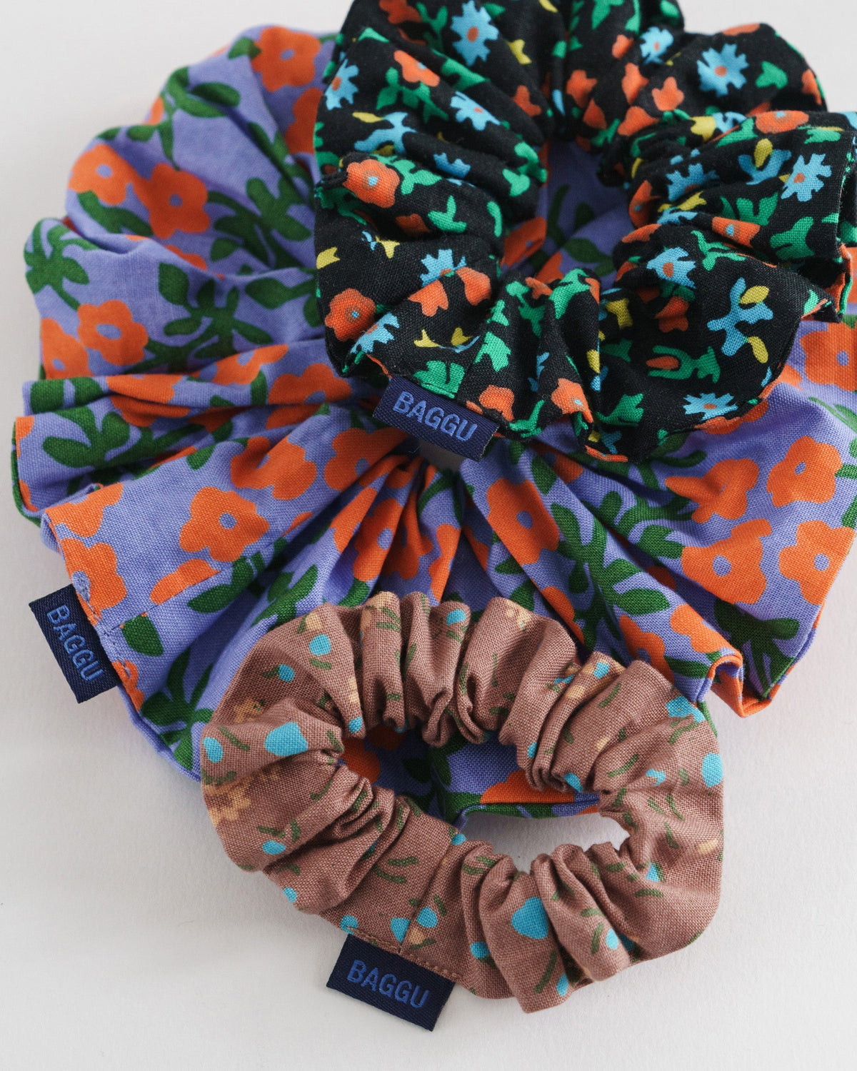Scrunchie Set of 3 - Calico Florals
