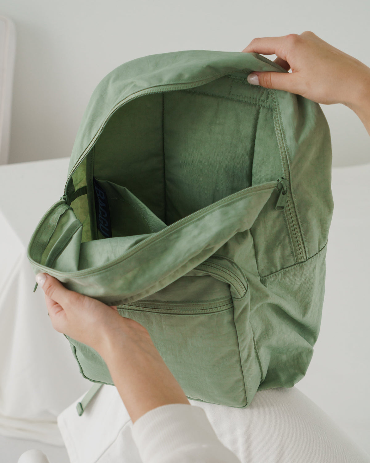 School Backpack - Sage