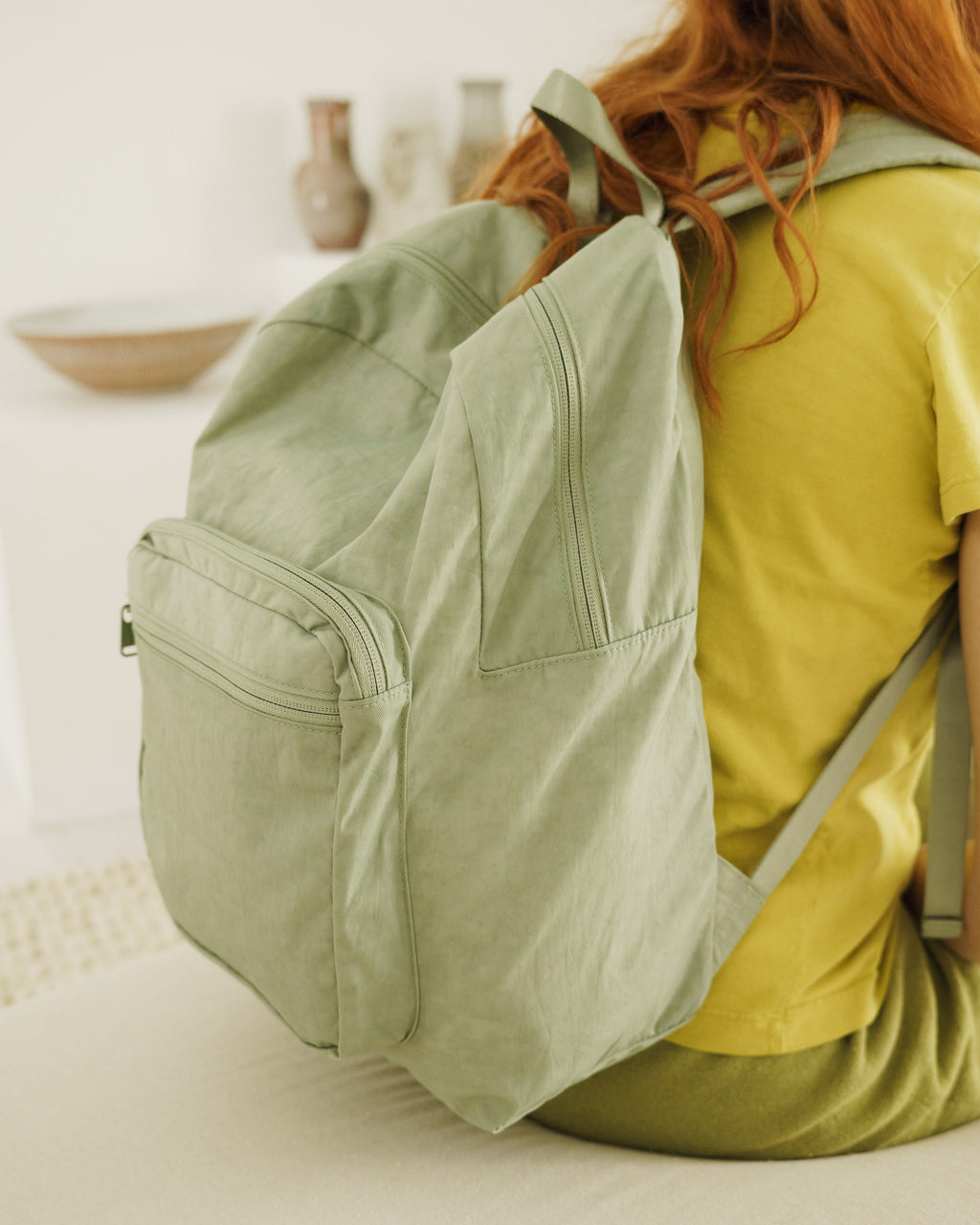 School Backpack - Sage