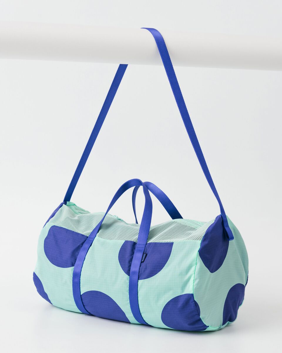 Sport Duffel - Mint Big Dot -BK