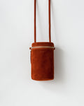 Lens Cross Body - Rust Suede