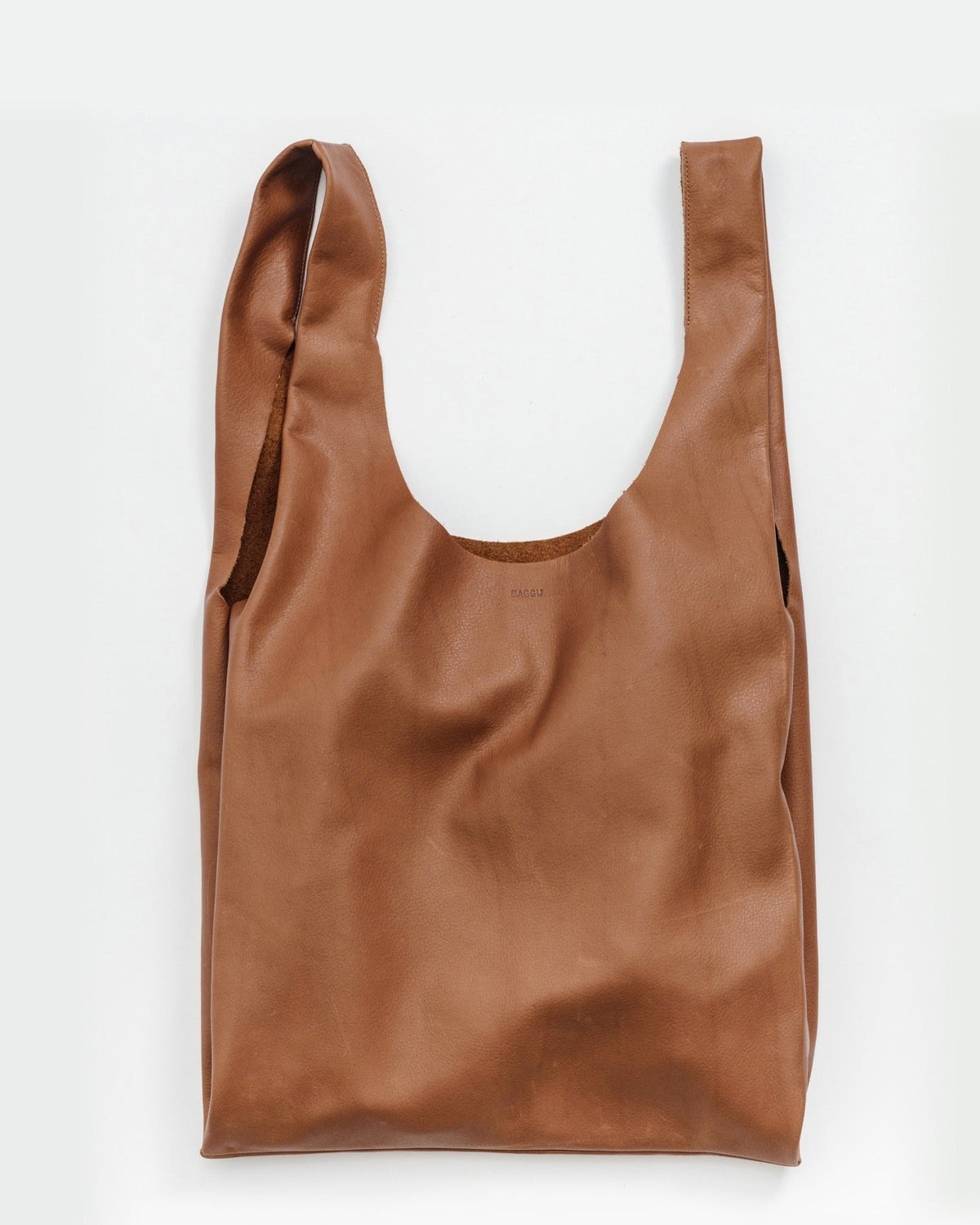 Leather Baggu - Saddle -BK