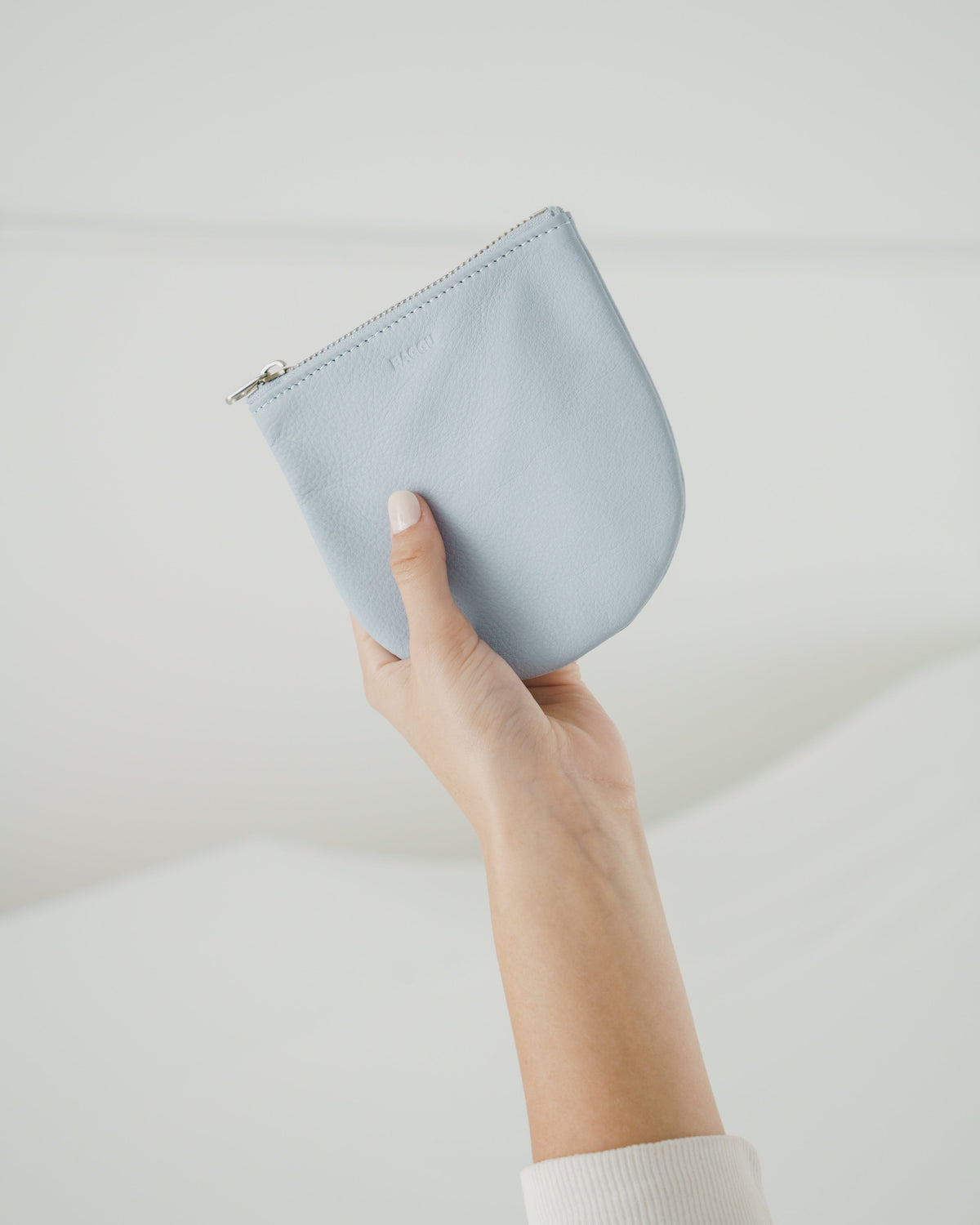 Small U Pouch - Soft Blue