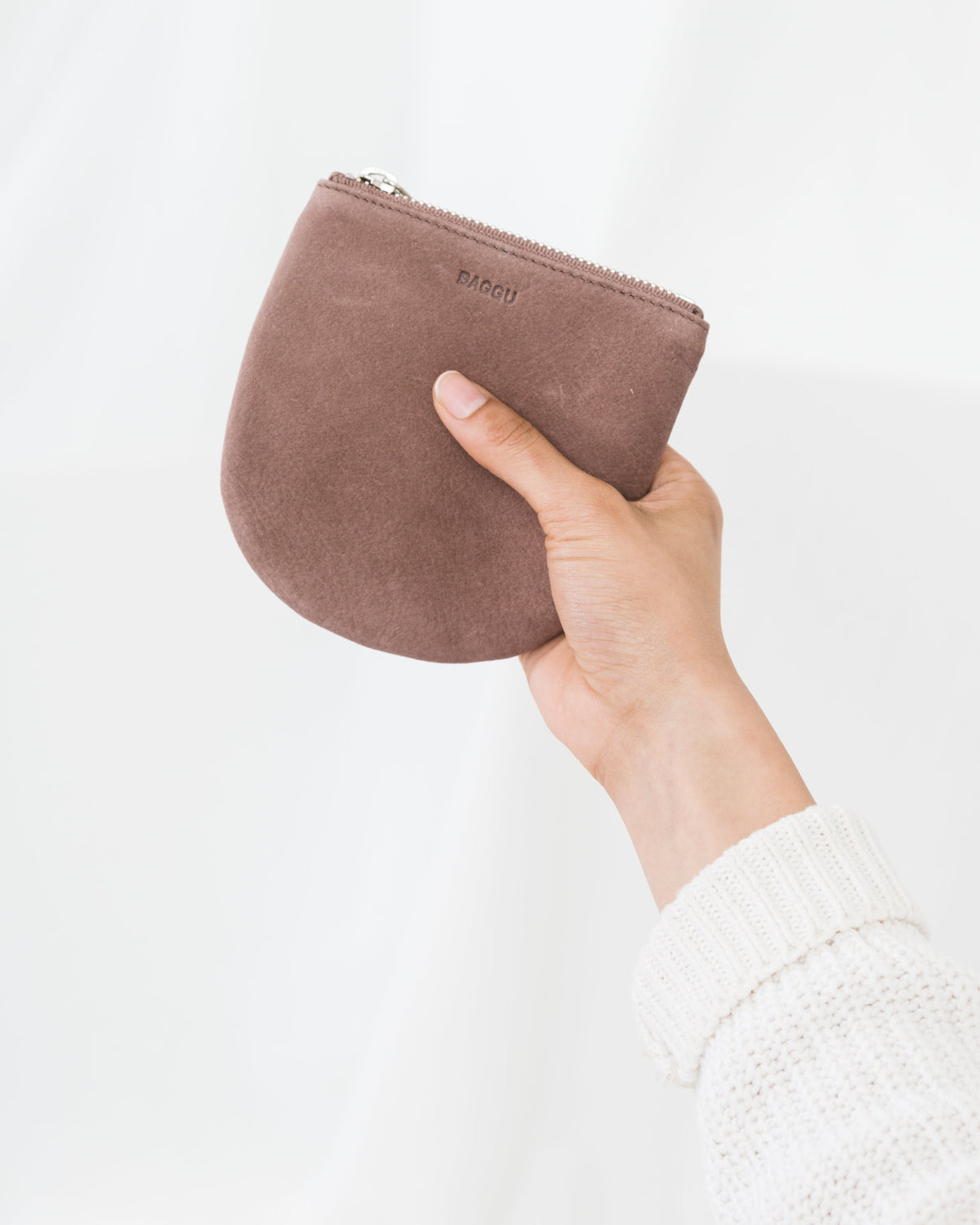 Small U Pouch - Taro Nubuck