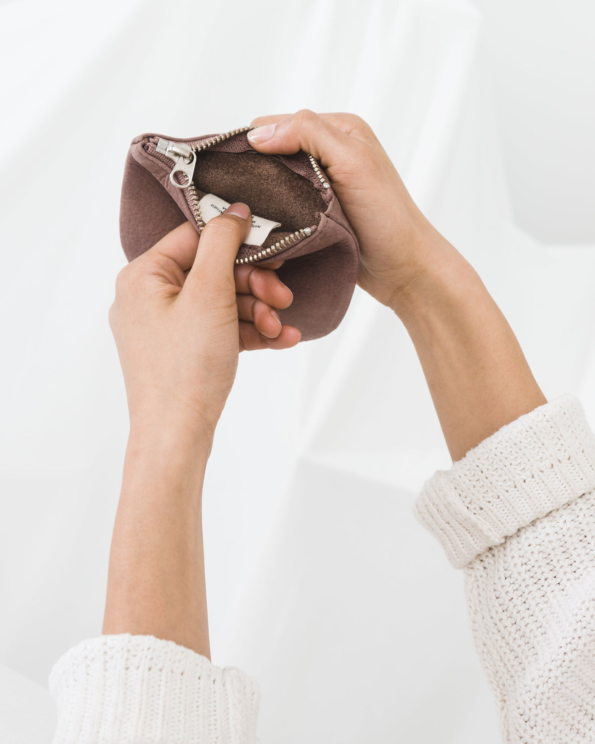 Small U Pouch - Taro Nubuck
