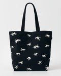 Canvas Shopper - Black Daisy -BK