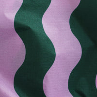 Dopp Kit - Pink and Green Wavy Stripe
