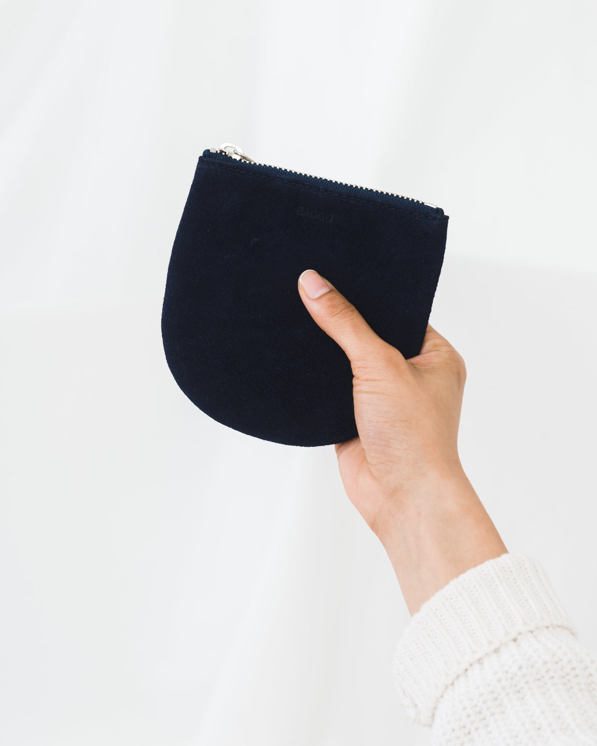 Small U Pouch - Midnight Suede