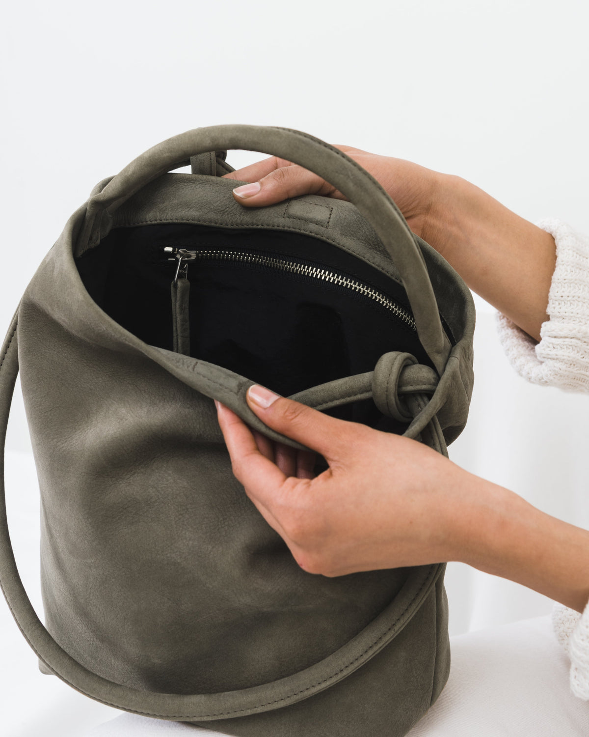 Soft Purse - Taupe Nubuck