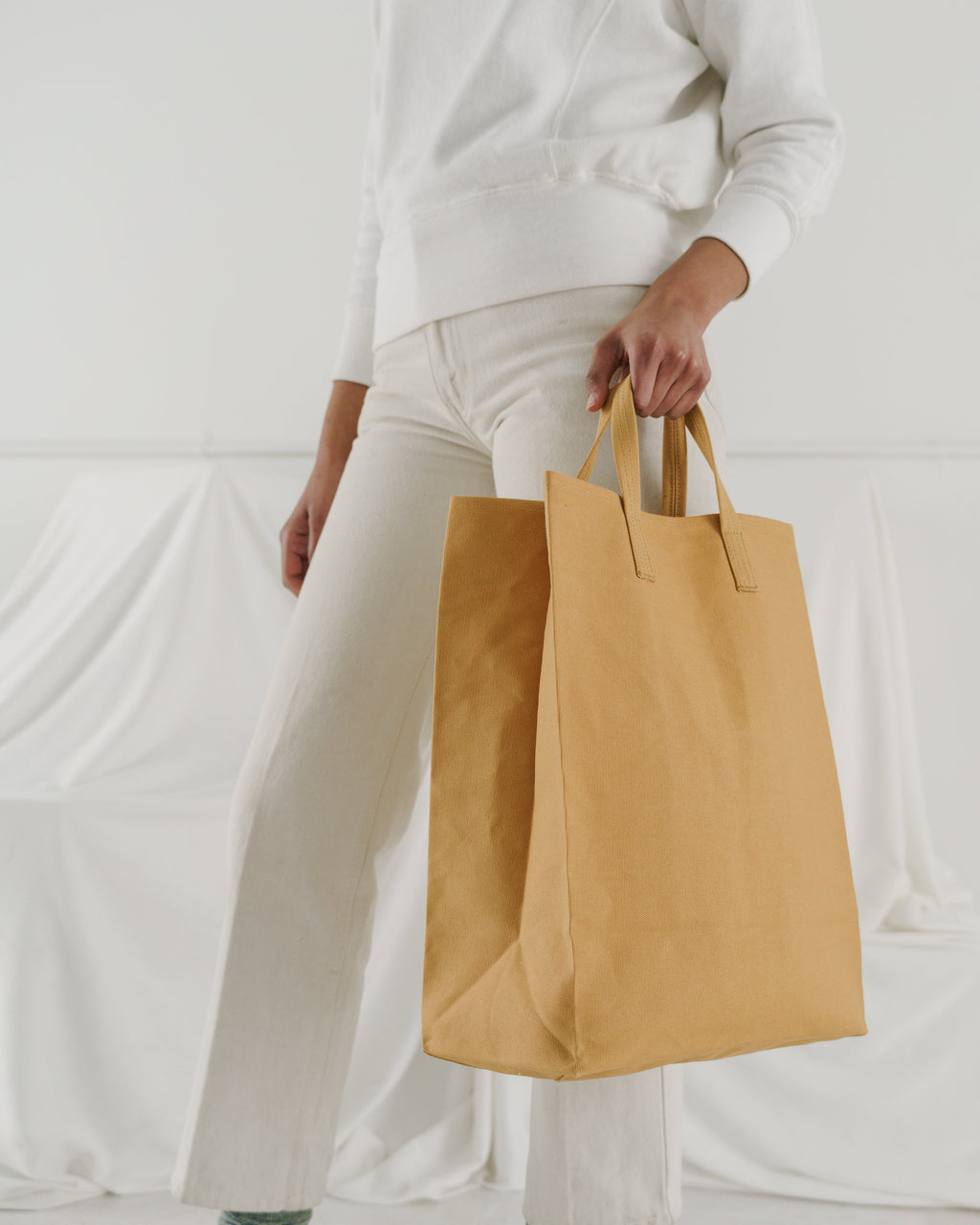 Canvas Market Tote - Brown Paper