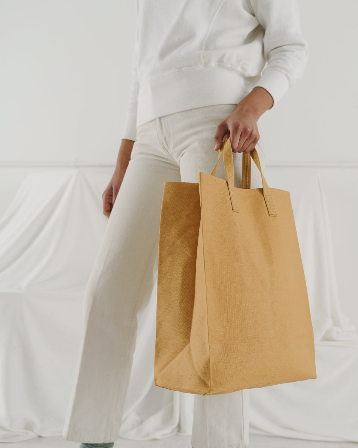 Canvas Market Tote - Brown Paper