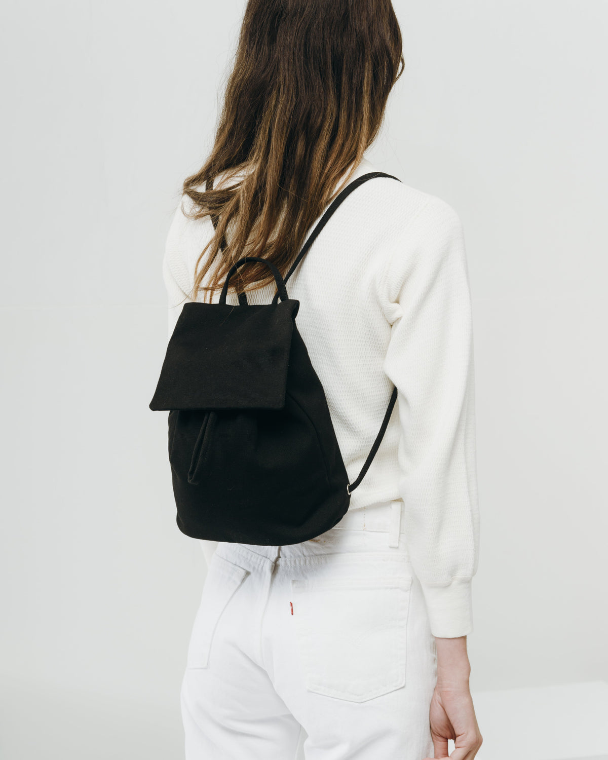 Canvas Mini Backpack - Black