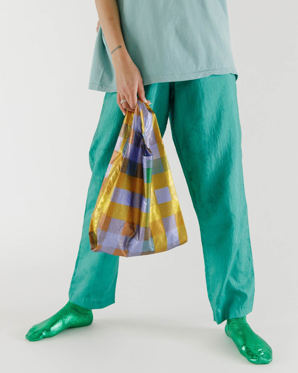 Baby Baggu - Madras Metallic