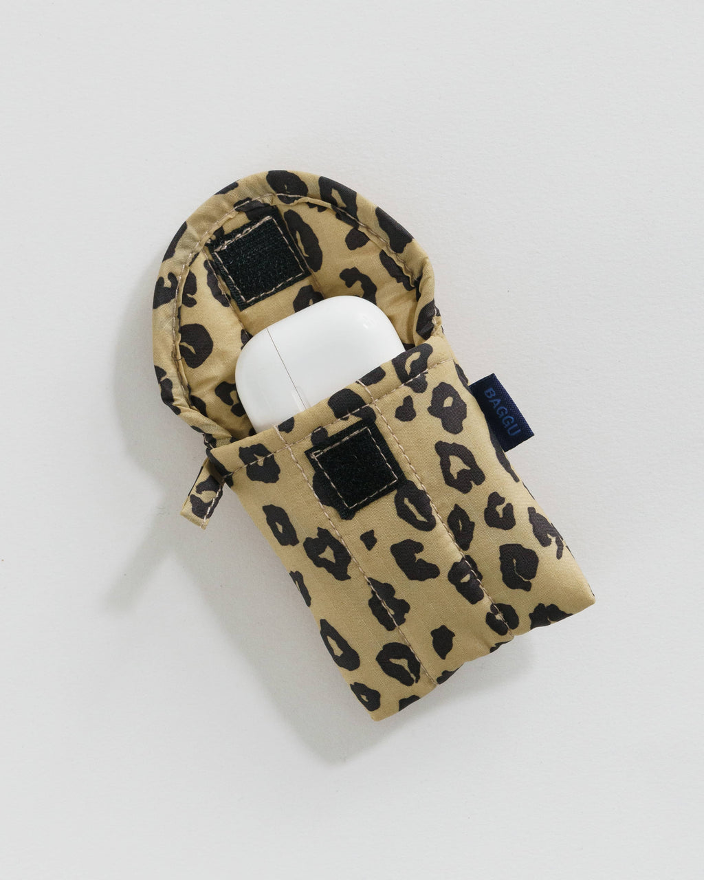 Puffy Earbuds Case - Honey Leopard