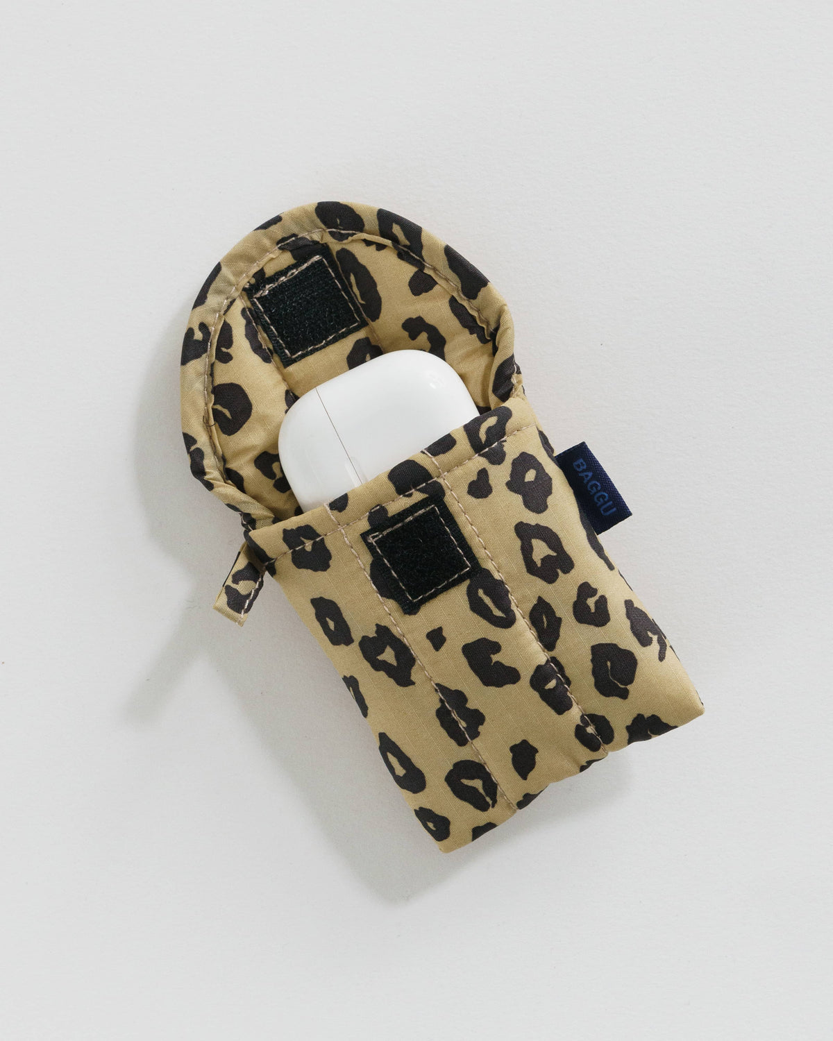 Puffy Earbuds Case - Honey Leopard