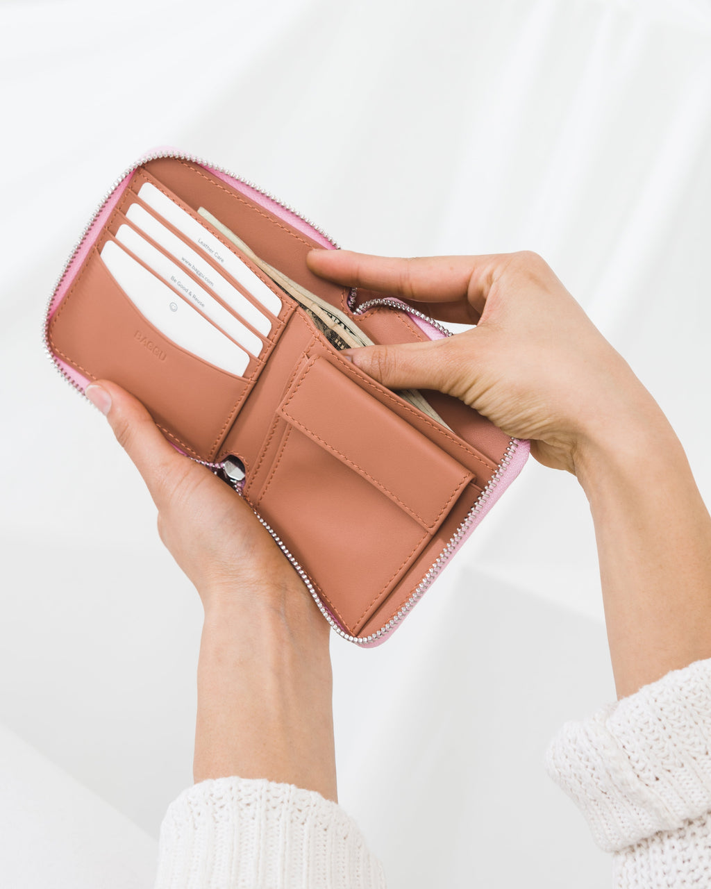 Square Wallet - Terracotta