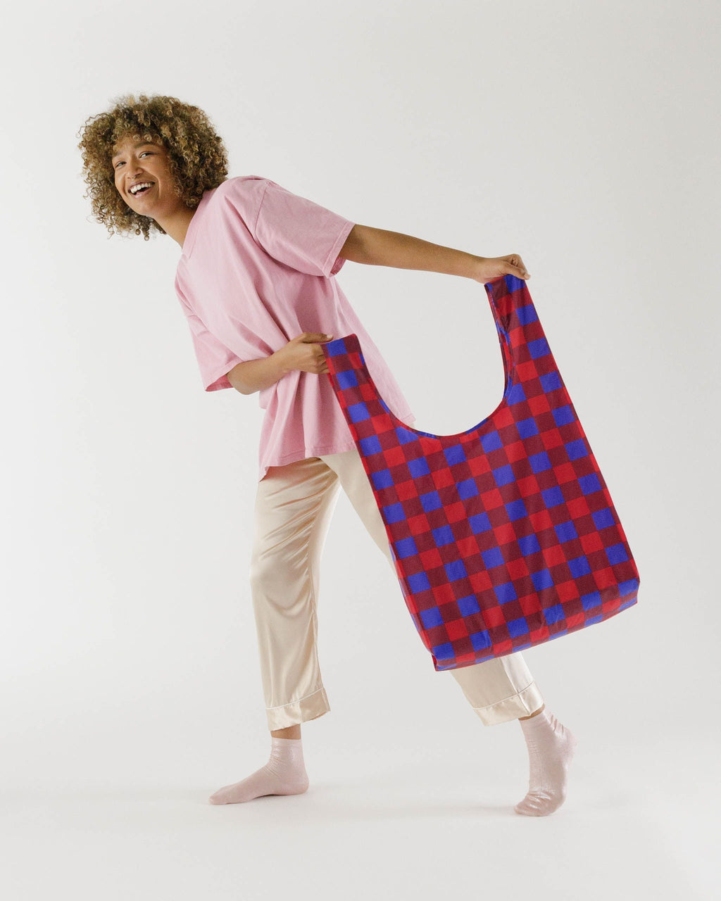 Big Baggu - Blue Red Buffalo Check