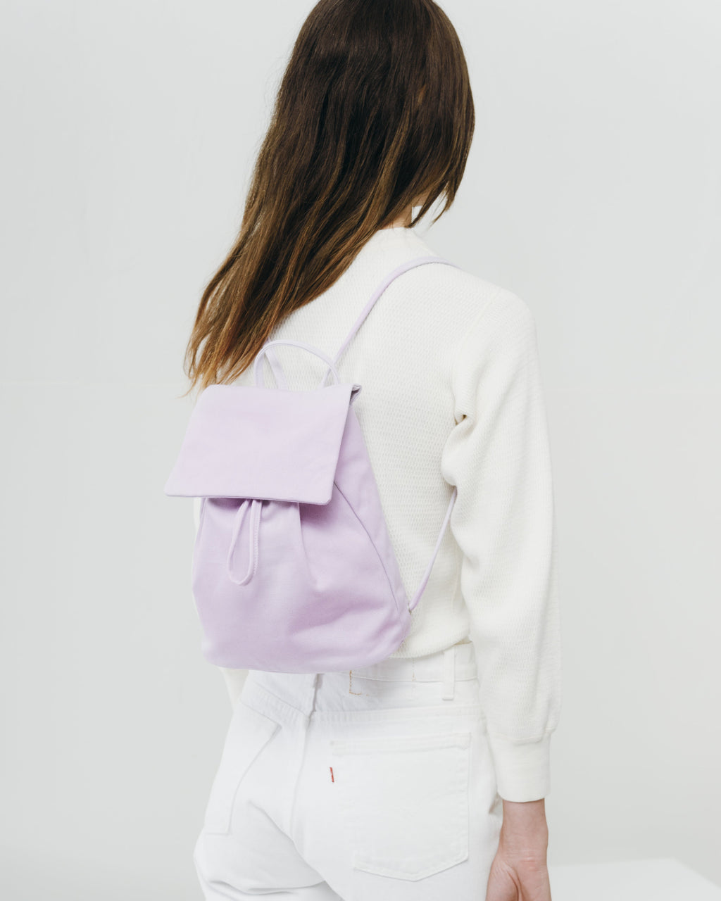Canvas Mini Backpack - Lilac