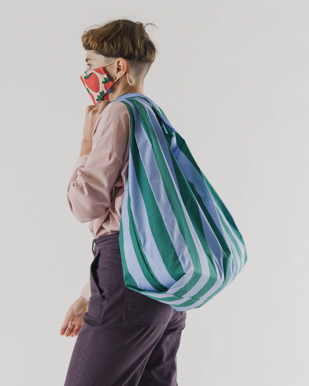 Big Baggu - Periwinkle Stripe