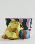 Go Pouch Set - Wavy Stripes