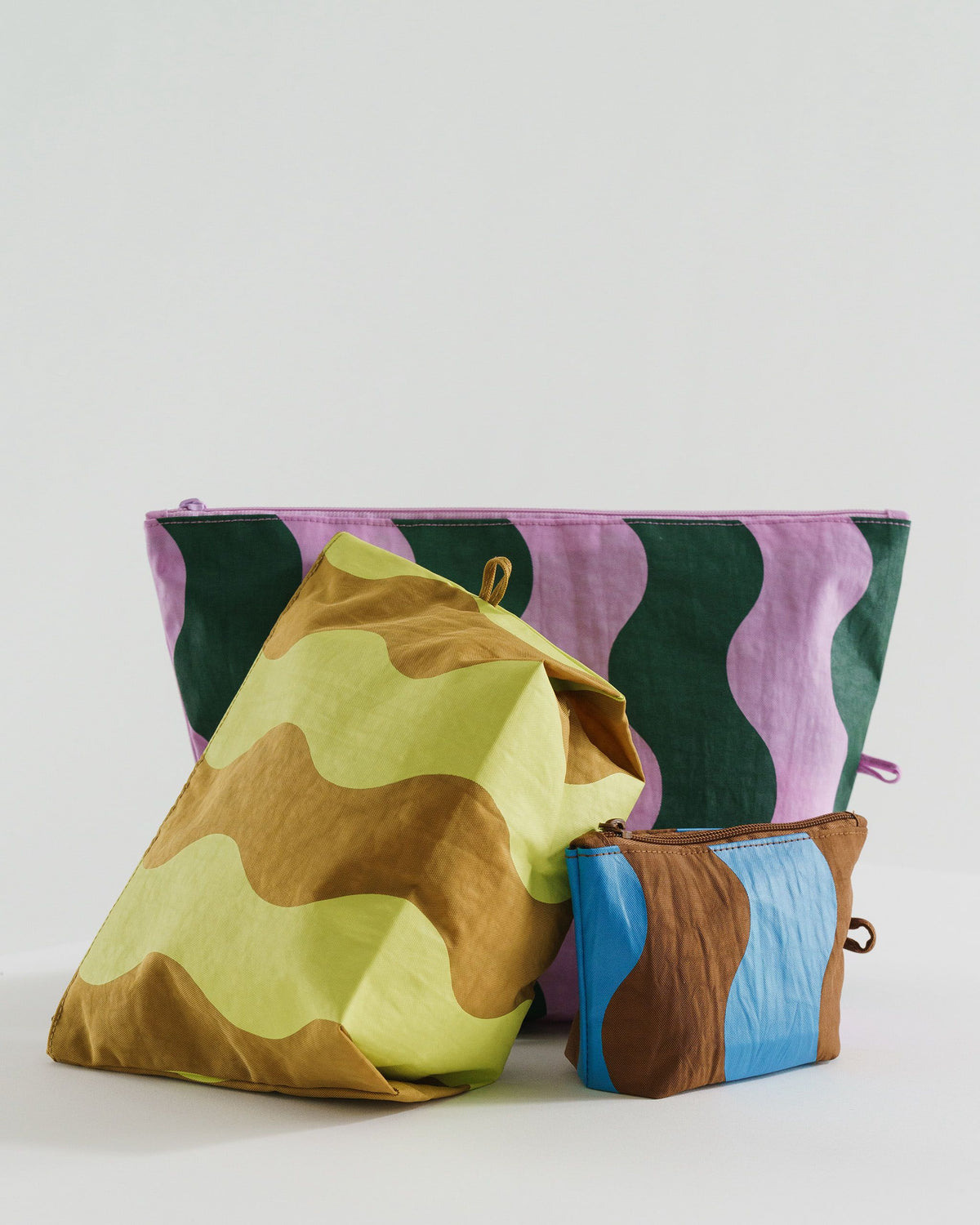 Go Pouch Set - Wavy Stripes